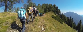 Srečanje udeležencev poletnega tabora v Logarski dolini