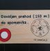 Obvestilna tablica na lesi v Radomljah