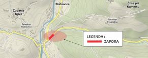 V soboto POPOLNA ZAPORA ceste Stahovica-Črnivec